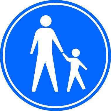 Verkeersbord G7 - Voetpad